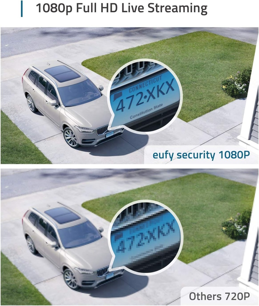 eufy Security eufyCam 2C, Camera Surveillance Kit de 3 caméras