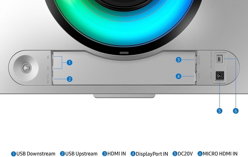 Samsung Moniteur Gaming Odyssey OLED G9 incurvé double QHD 49"