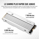 Corsair MP600 Pro LPX 1TB M.2 NVMe PCIe x4 Gen4 SSD Disque SSD (Blanc)