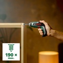 Bosch Tournevis compact sans fil IXO 7ème génération, 3.6 V Visse Jusqu'à 190 vis, Boîte de Rangement