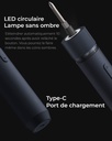 HOTO Tournevis électrique, mini  tournevis sans fil 3,6 V, 5 N.m 1500 mAh, 12 embouts 