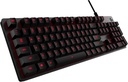 Logitech G413 Clavier Gaming Mécanique, Rétroéclairage rouge