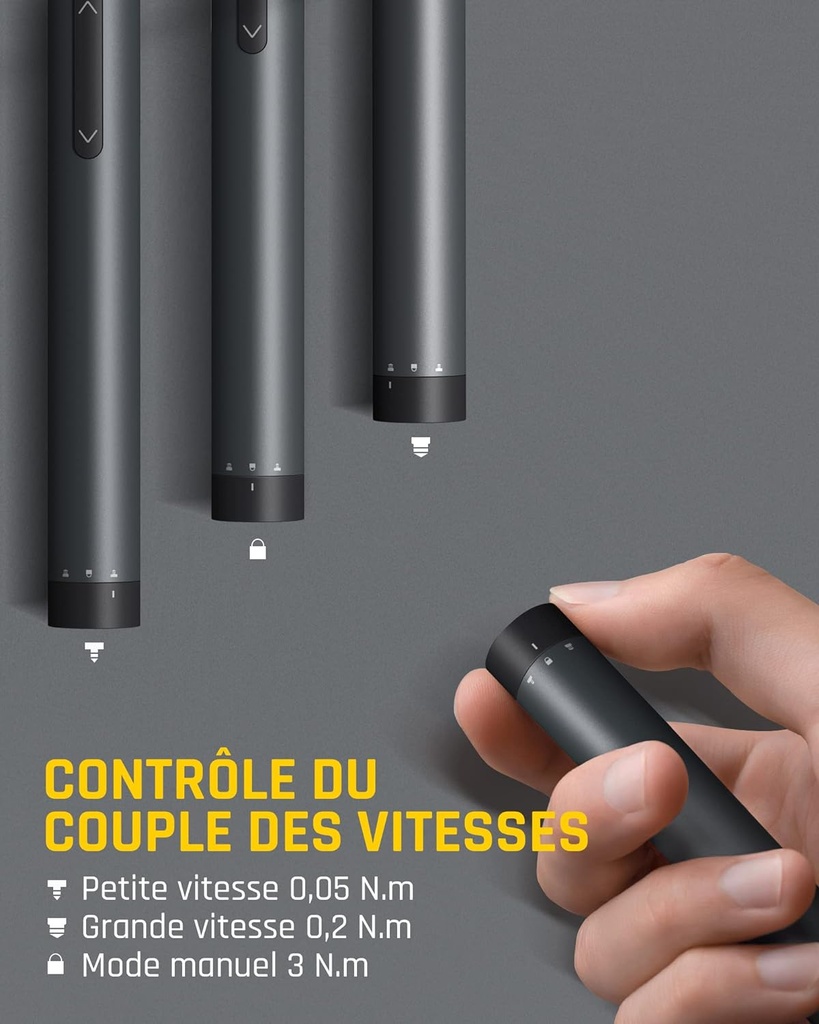 Fanttik  E1 PRO Mini jeu de tournevis électriques de précision, avec 24 embouts magnétiques