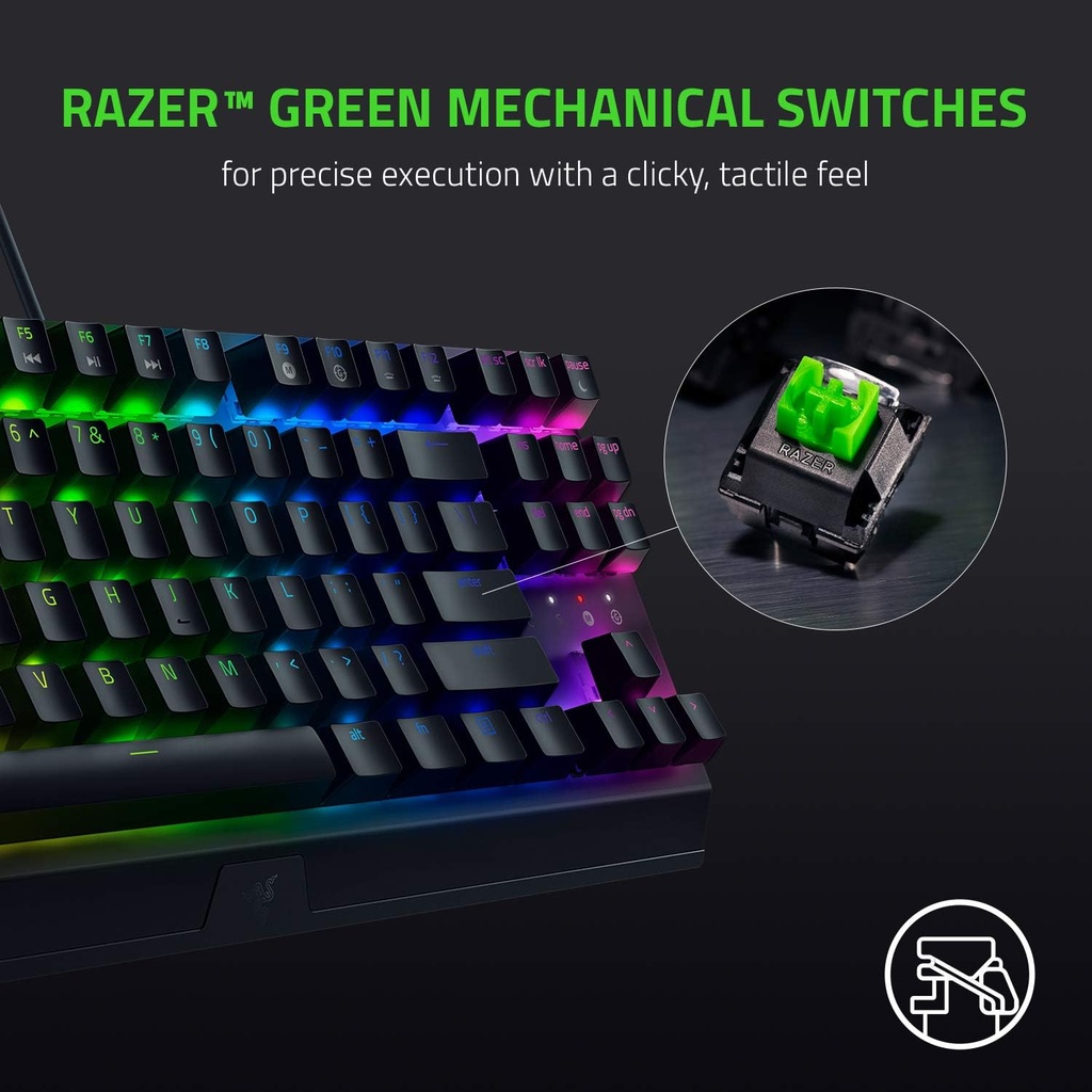 Razer BlackWidow V3 Tenkeyless (Switches Verts) 