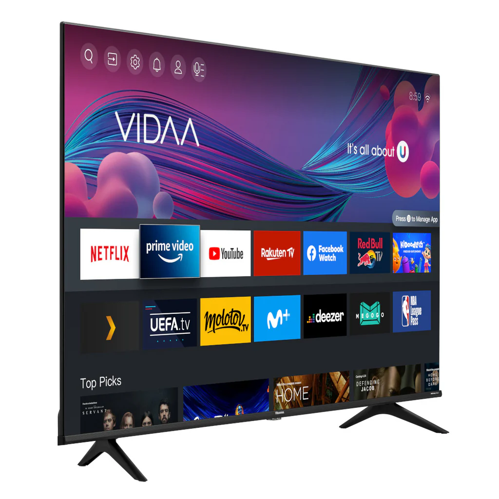 Hisense SMART  TV LED VIDAA 55'' 4K UHD - H55A7H