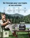 Station électrique portable Anker 521, Générateur Électrique Portable 256Wh, Batterie LiFePo4, 5 Ports, 1 Prise CA, 1 USB C PD 60W