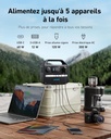 Station électrique portable Anker 521, Générateur Électrique Portable 256Wh, Batterie LiFePo4, 5 Ports, 1 Prise CA, 1 USB C PD 60W