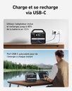 Station électrique portable Anker 521, Générateur Électrique Portable 256Wh, Batterie LiFePo4, 5 Ports, 1 Prise CA, 1 USB C PD 60W