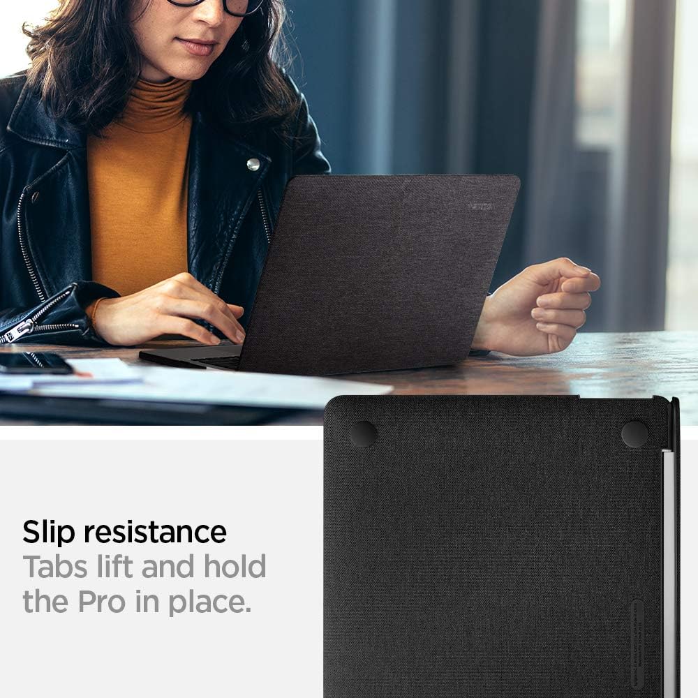 Spigen Thin Fit Compatible avec MacBook Pro 13 pouces  Coque A2338 M1 / A2251 / A2289 (2020) - Noir