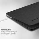 Spigen Thin Fit Compatible avec MacBook Pro 13 pouces  Coque A2338 M1 / A2251 / A2289 (2020) - Noir