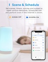 Meross Veilleuse LED Connectée WiFi, Lampe de Chevet Intelligente Compatible avec Apple Home