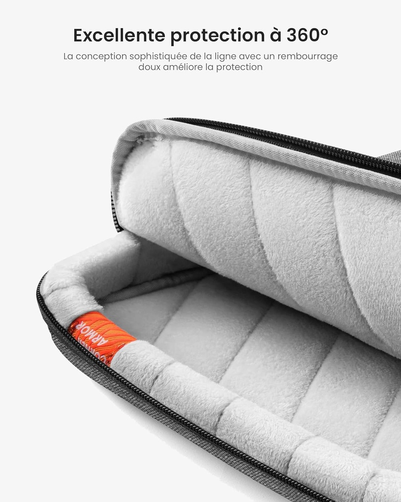 tomtoc 360° Housse pour 13 Pouces MacBook Air/ Pro Sacoche pour Ordinateur Portable