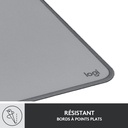 Logitech Desk Mat - Studio Series, Large Tapis de Bureau (Gris)