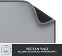 Logitech Desk Mat - Studio Series, Large Tapis de Bureau (Gris)