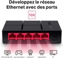 Mercusys Switch Ethernet Gigabit 5 Ports 10/100/1000 Mbps, switch RJ45, pour les petites entreprises et les bureaux, MS105G