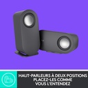 Logitech Z407 Haut-parleurs Bluetooth pour ordinateur avec caisson de basses et contrôle sans fil, son immersif, audio premium avec plusieurs entrées et haut-parleurs USB - Noir