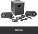 Logitech Z407 Haut-parleurs Bluetooth pour ordinateur avec caisson de basses et contrôle sans fil, son immersif, audio premium avec plusieurs entrées et haut-parleurs USB - Noir