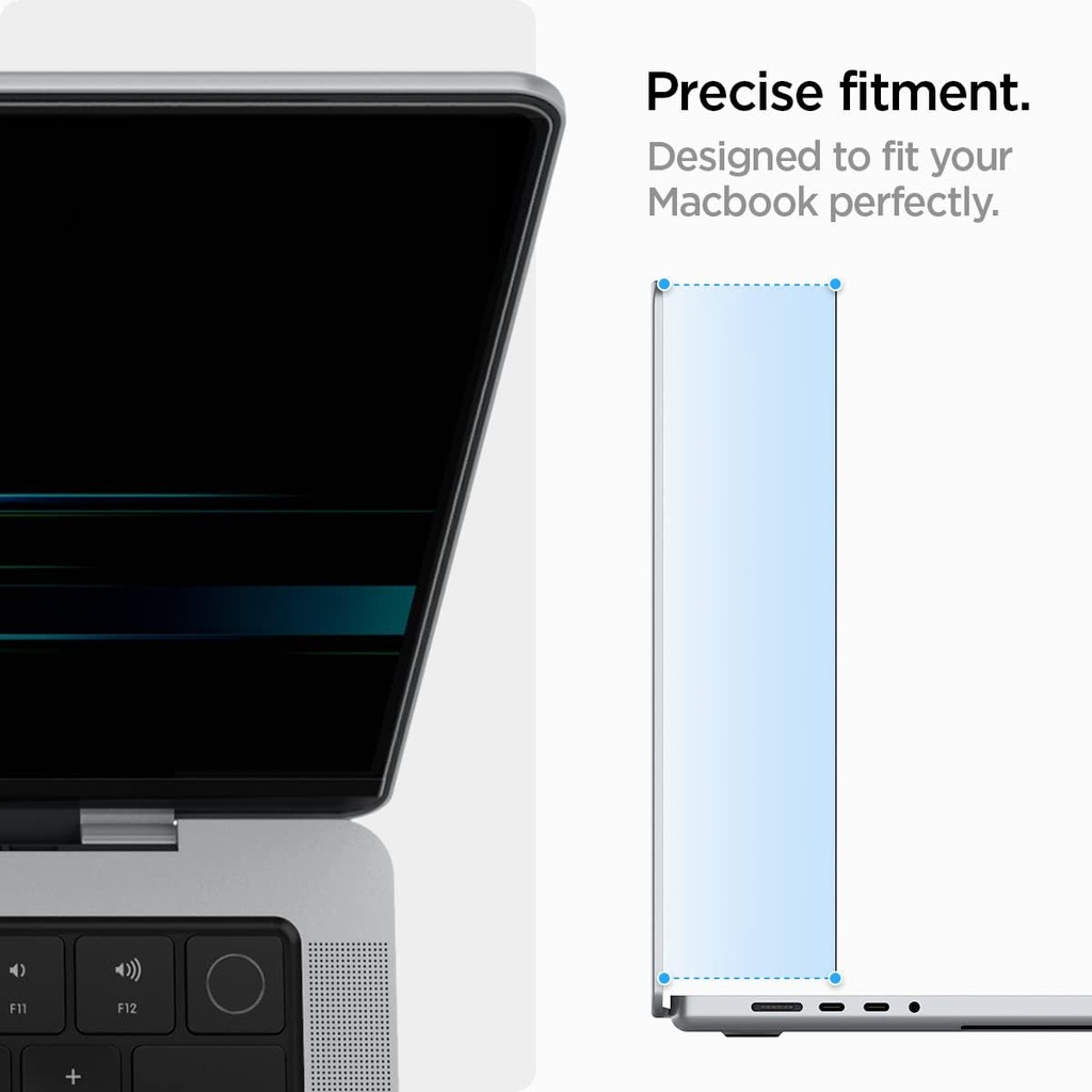 Spigen SafeView Filtre de Confidentialité pour Macbook Pro 14 Pouces (M3 / M3 Pro / M3 Max / M2 Pro / M2 Max / M1 Pro / M1 Max)