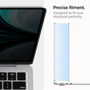 Spigen SafeView Filtre de Confidentialité Protection Écran pour MacBook Air 13.6 Pouces M3 (2024), M2 (2022), 