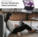 Spigen Glas.tR Slim Verre trempé Protection Écran pour MacBook Air 13.6 Pouces M3 (2024), M2 (2022)