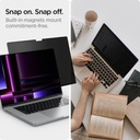 Spigen SafeView Filtre de Confidentialité pour Macbook Pro 16 Pouces (M3 / M3 Pro / M3 Max / M2 Pro / M2 Max / M1 Pro / M1 Max), 1 Unité