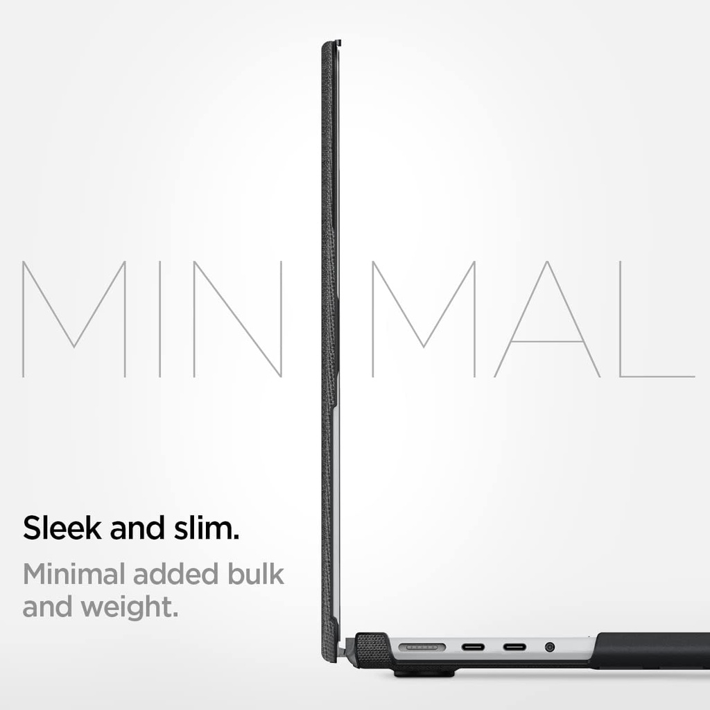 Spigen Urban Fit Coque Compatible avec Macbook Pro 16 Pouces 2023 2021, M3 Pro / M3 Max (2023) / M2 Pro / M2 Max / M1 Pro / M1 Max - Noir