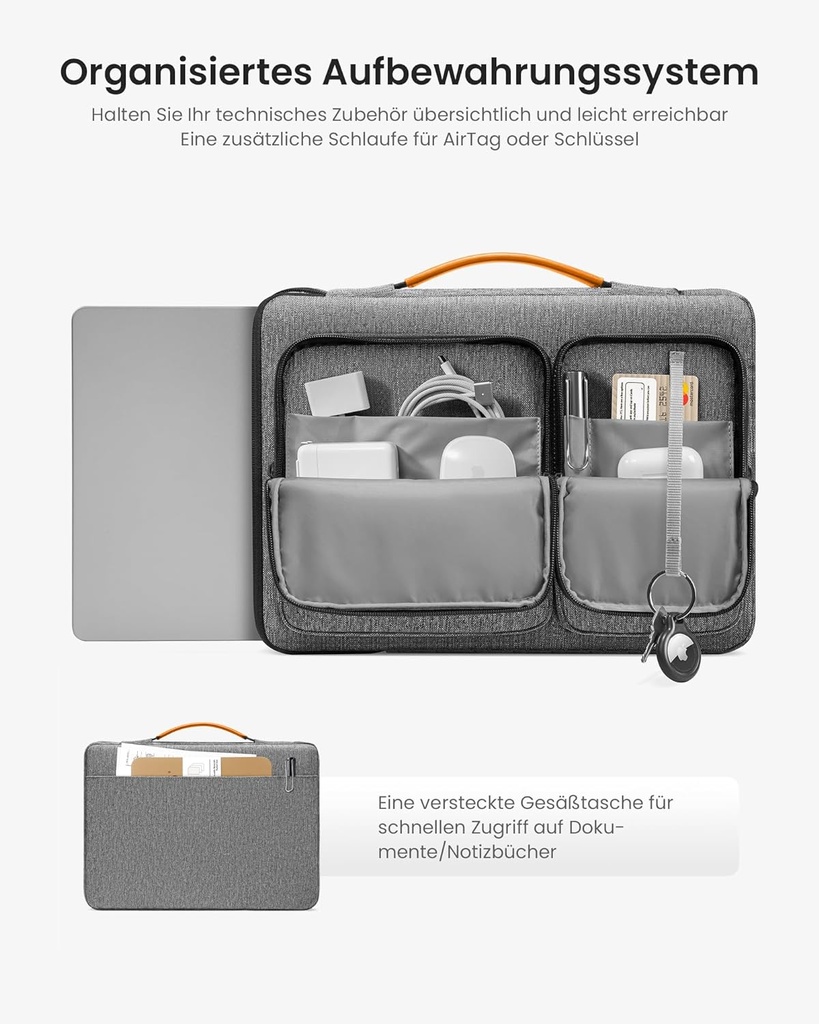 tomtoc 360° Housse pour 16 Pouces MacBook Pro 