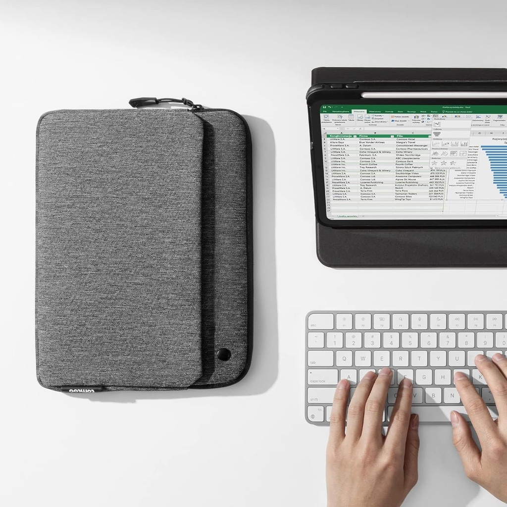 tomtoc Housse 13 pouces pour Tablette Slim iPad Pro 