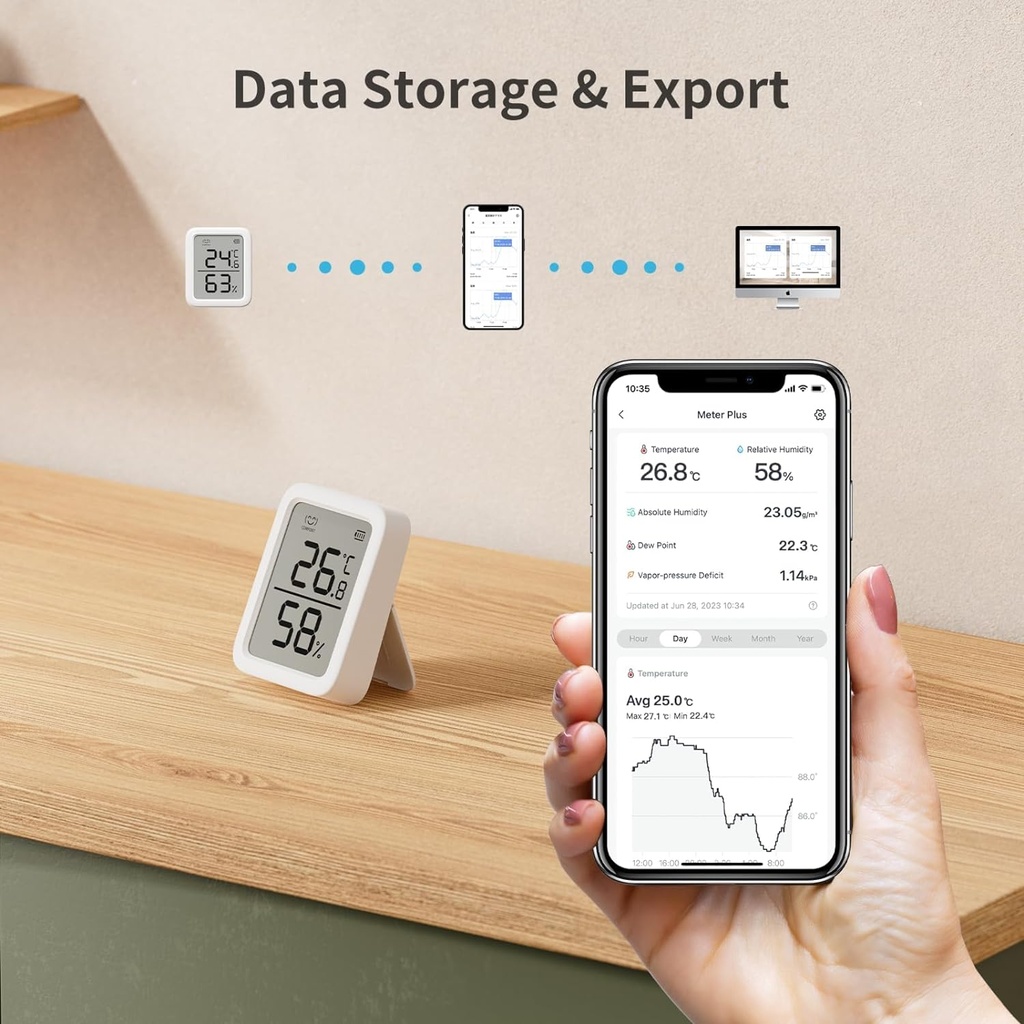 SwitchBot Thermomètre Hygromètre connecté 