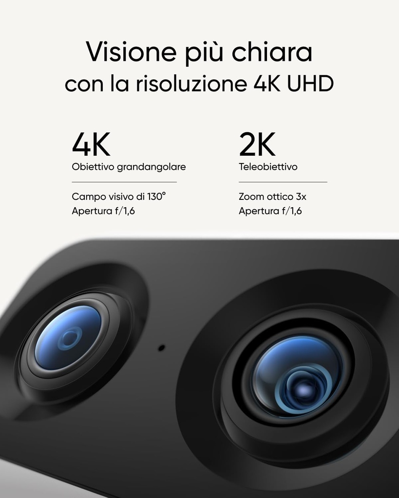 eufy Security Indoor Cam S350, Double caméra, caméra de sécurité résolution UHD 4K 