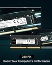 Lexar SODIMM RAM DDR4 8Go, 3200 MHz, Mémoire pour PC Ordinateur Portable