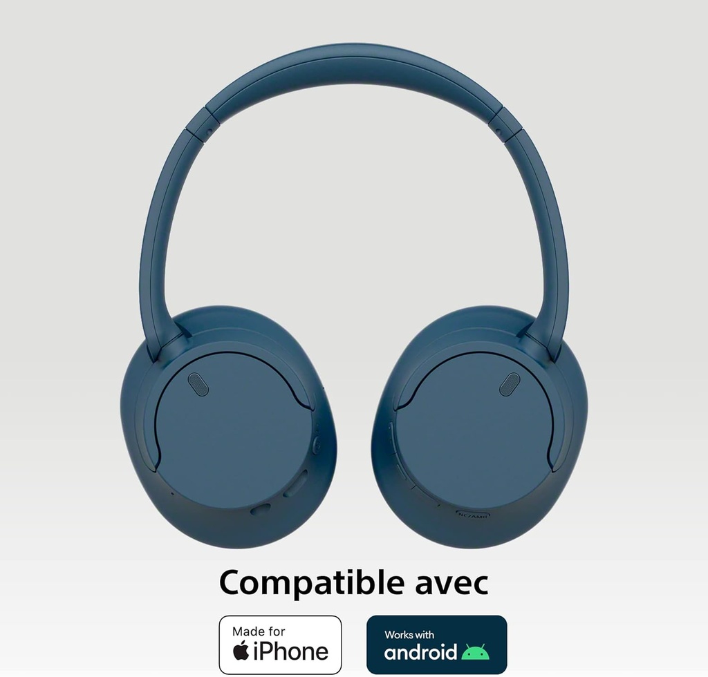 Sony WH-CH720N - Casque Bluetooth sans Fil à réduction de Bruit - Micro intégré -  35 Heures d'autonomie