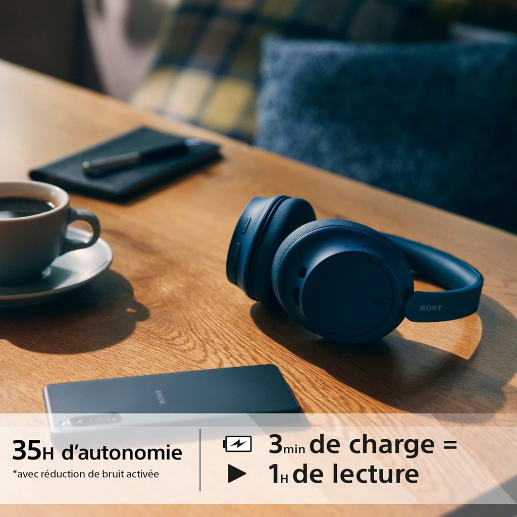 Sony WH-CH720N - Casque Bluetooth sans Fil à réduction de Bruit - Micro intégré -  35 Heures d'autonomie