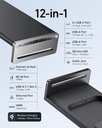 Anker 675 USB-C Docking Station (12-en-1, support de Moniteur, sans Fil)