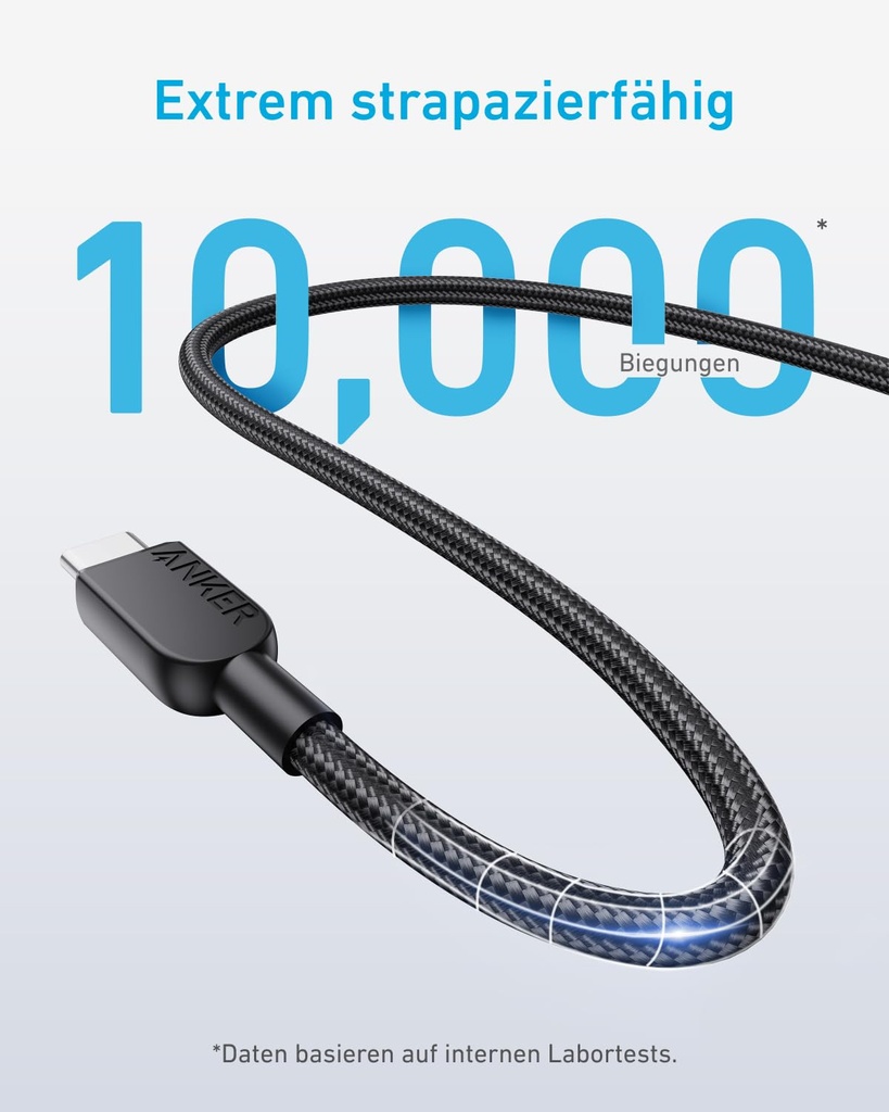 Anker cable USB C vers USB C, 240 W câble de charge Type-C (1.8 m) 