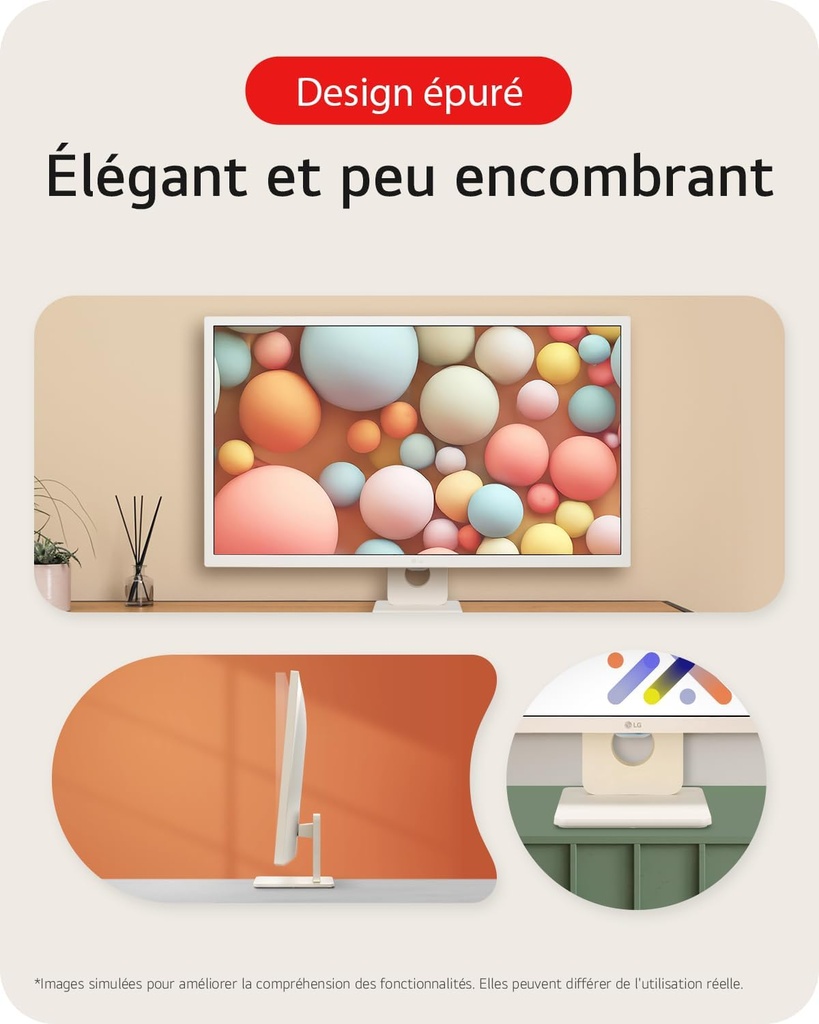 LG MyView Smart Moniteur  Tout-en-Un 32 pouces