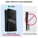 Coque pour Disc Edition, façade avec aérations pour PS5 Slim Noir