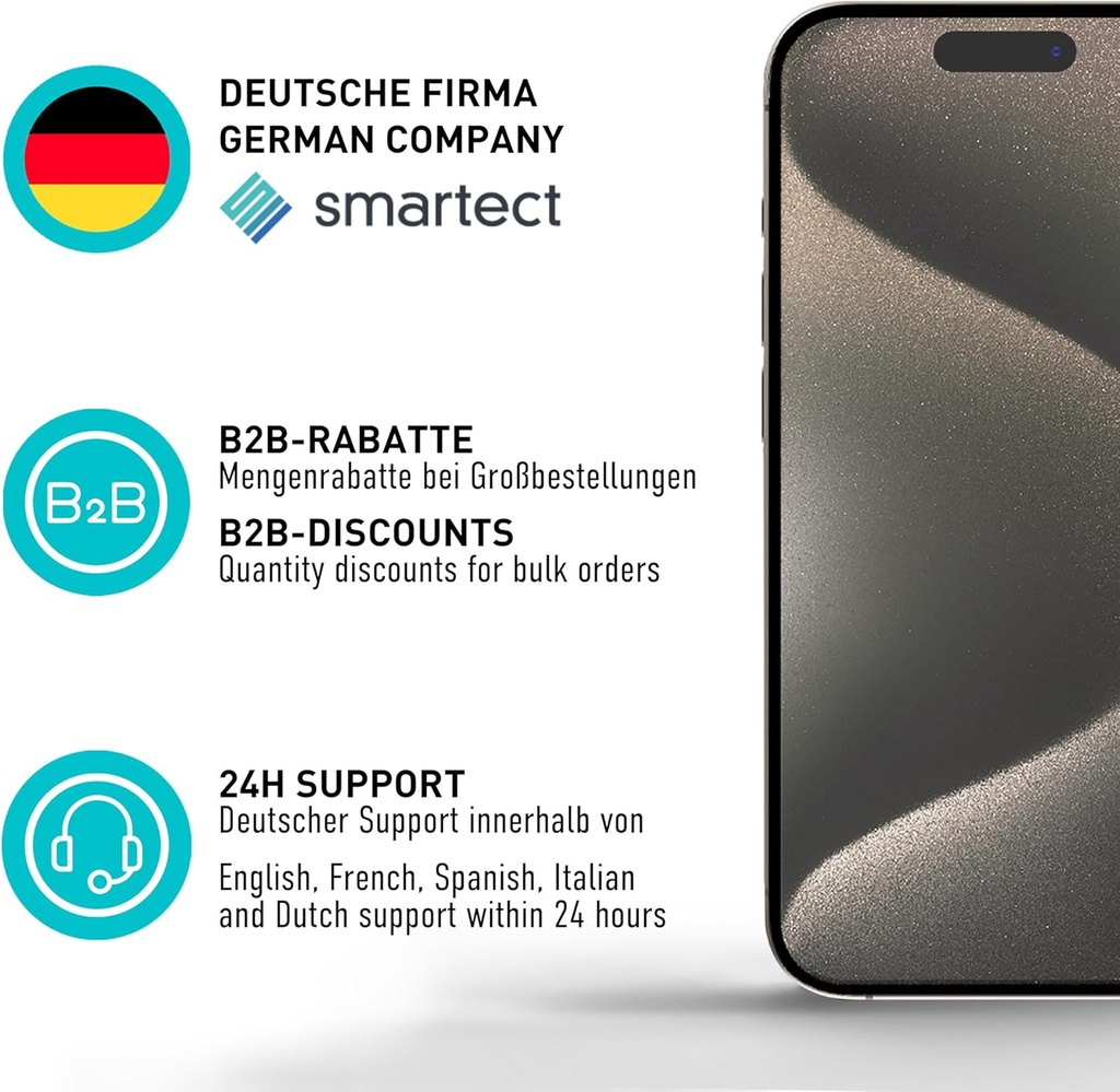 smartect Protecteur d'écran  Verre Trempé 3 Pièces pour Nothing Phone 2a