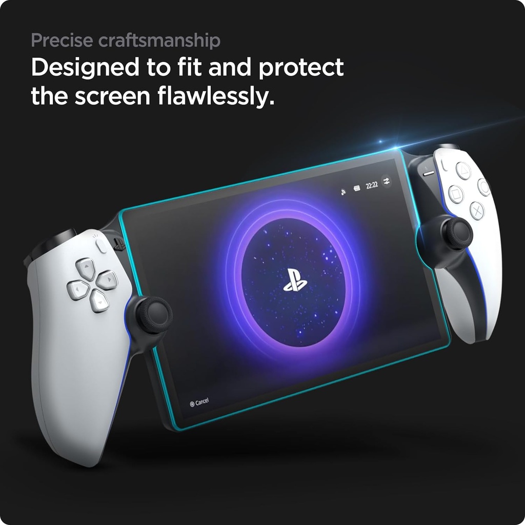 Spigen Glas.tR EZ Fit Verre Trempé compatible avec Sony PlayStation Portal Remote Player, 1 Pièce