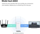 MERCUSYS Répéteur WiFi 6 ME70X, Amplificateur Bi-bande WiFi AX1800 Mbps