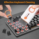 Alyvisun Kit de nettoyage de clavier, multifonction 11 en 1, pour ordinateur portable, téléphones, écouteurs