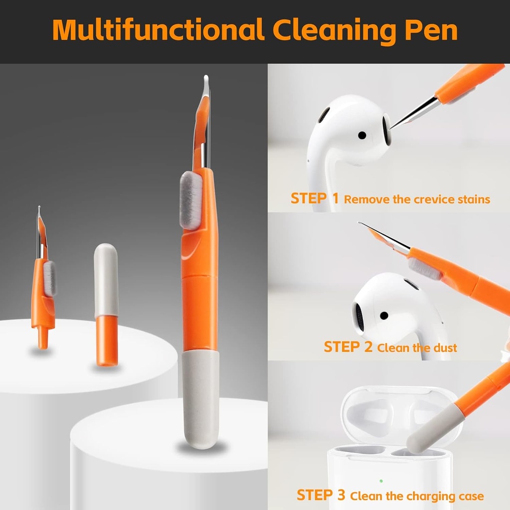 Alyvisun Kit de nettoyage de clavier, multifonction 11 en 1, pour ordinateur portable, téléphones, écouteurs