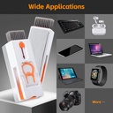 Alyvisun Kit de nettoyage de clavier, multifonction 11 en 1, pour ordinateur portable, téléphones, écouteurs