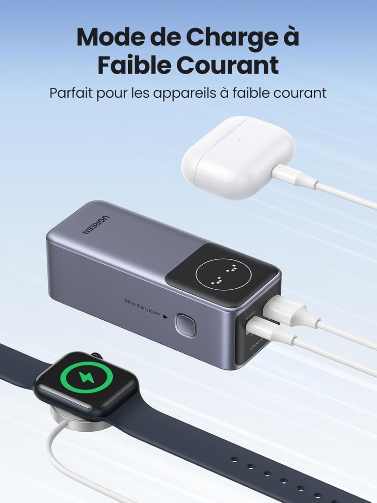 UGREEN Nexode Batterie Externe 12000mAh 100W PowerBank Charge Rapide de 2 Ports PD