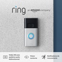 Ring sonnette vidéo sans fil (Video Doorbell 2 gén.) Sonnette extérieure avec caméra, vidéo HD 1080p