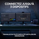 Logitech MX Keys S PLUS Clavier Sans Fil et Repose Poignet, U Rétroéclairé, Ergonomiques, Programmables, Bluetooth(AZERTY  Gris)