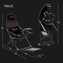 GTPLAYER Simulateur de conduite,  pliable pour adultes et enfants, compatible avec toutes les marques de volant et pédaliers