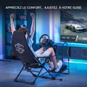 GTPLAYER Simulateur de conduite,  pliable pour adultes et enfants, compatible avec toutes les marques de volant et pédaliers