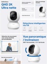 Tapo 2K(3MP) Caméra Surveillance WiFi intérieure 360° C210 Compatible avec Alexa 