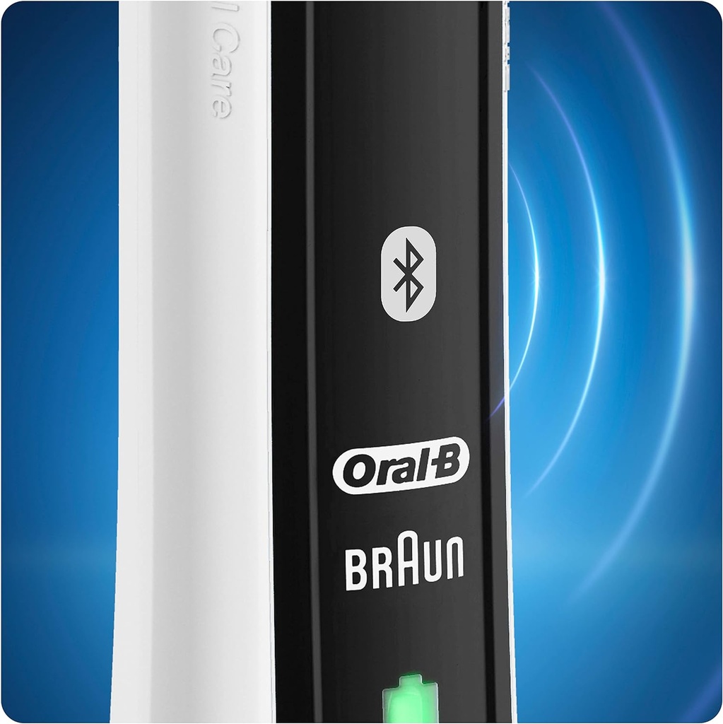 Oral-B Brosse à dents électrique rechargeable  4 4500 CrossAction,3 modes de brossage, 2 têtes, étui de voyage Premium + Dentifrice Oral-B(Adulte)